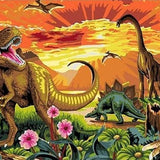 Malowanie po numerach Dinozaury - Malowanie po numerach ekspert