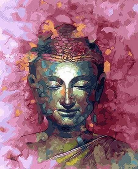 Malowanie po numerach Różowy Budda - Malowanie po numerach ekspert