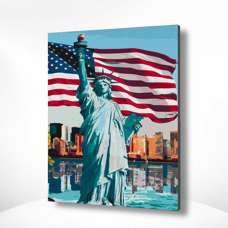 Malowanie po numerach Statua Wolności Ameryki - Malowanie po numerach ekspert