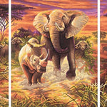 Malowanie po numerach Triptyk Afryka - Malowanie po numerach ekspert