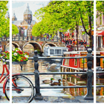 Malowanie po numerach Triptyk Amsterdam - Malowanie po numerach ekspert
